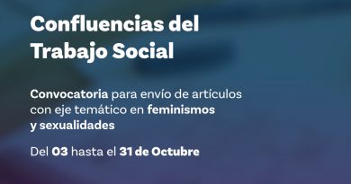 Convocatoria para envío de artículos Revista Confluencias del Trabajo Social con eje temático: feminismos y sexualidades