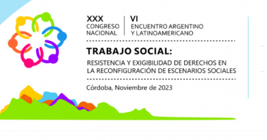 XXX Congreso Nacional y VI Encuentro Argentino y Latinoamericano Trabajo Social