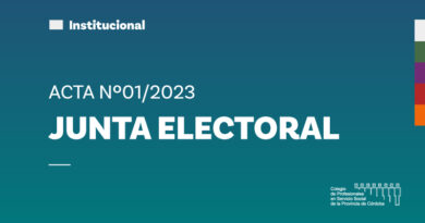 JUNTA ELECTORAL / ACTA Nº01/2023
