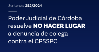 El Poder Judicial ratifica la decisión del Tribunal de Disciplina del CPSSPC