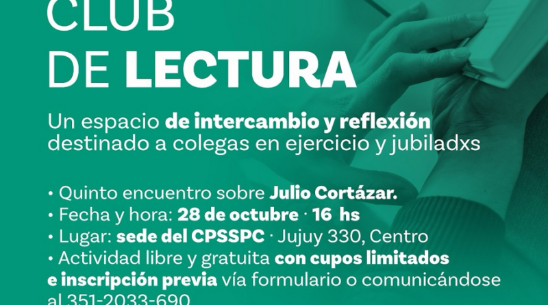 Quinto encuentro del Club de Lectura organizado por la Comisión de Jubilades del CPSSPC