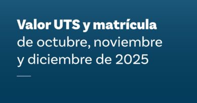 Nuevos Valores de UTS y Matrícula Entrarán en Vigencia en octubre de 2025 Nuevos Valores de UTS y Matrícula Entrarán en Vigencia en octubre de 2025