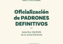Oficializan padrones definitivos para las elecciones en el Colegio de Profesionales en Trabajo Social de Córdoba