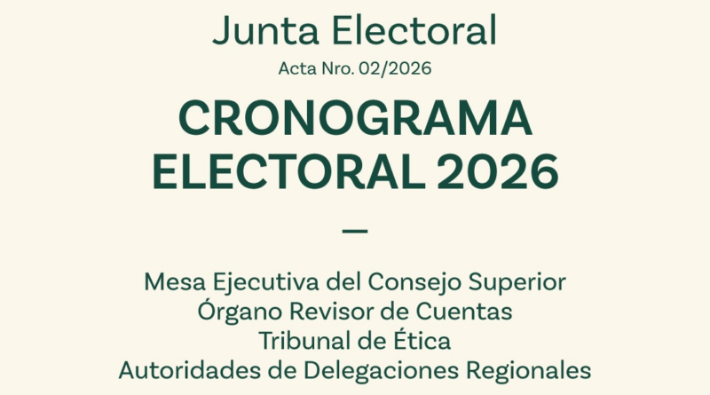 Cronograma electoral en marcha: Todo lo que deben saber las y los trabajadores sociales de Córdoba para votar en abril