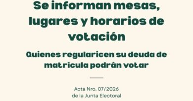 Elecciones CPTSPC 2026: La Junta Electoral definió las autoridades de mesa y centros de votación en toda la provincia