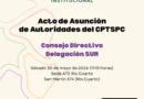 Asunción de las autoridades del Consejo Directivo de la Delegación Sur