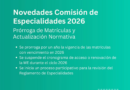 NOVEDADES SOBRE LAS ESPECIALIDADES EN TRABAJO SOCIAL