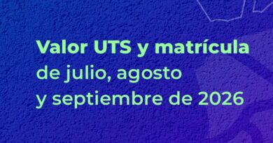 Nuevos Valores de UTS y Matrícula que entra en vigencia en julio de 2026